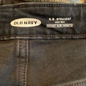 Old Navy O.G. Straight High Rise jeans (ripped) - size 6